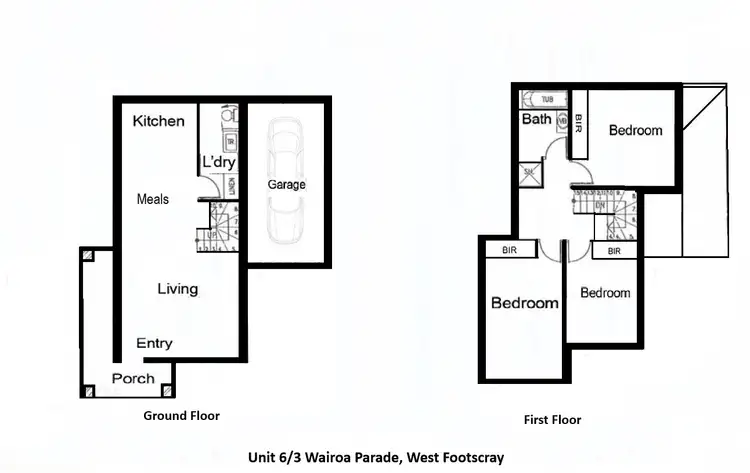 Floorplan of Homely townhouse listing, 6/3 Waiora Parade, West Footscray VIC 3012