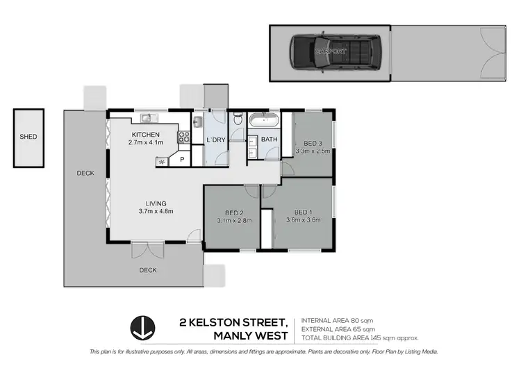 Floorplan of Homely house listing, 2 Kelston Street, Manly West QLD 4179
