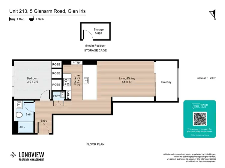 Floorplan of Homely apartment listing, 213/5 Glenarm Road, Glen Iris VIC 3146