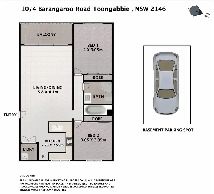 Floorplan of Homely unit listing, 10/4 Barangaroo Road, Toongabbie NSW 2146