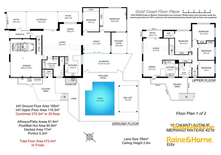 Floorplan of Homely house listing, 10 Chianti Avenue, Mermaid Waters QLD 4218