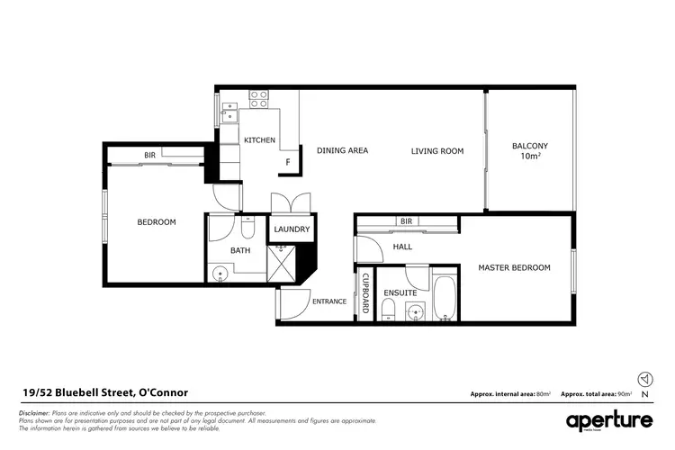 Floorplan of Homely apartment listing, 19/52 Bluebell Street, O'connor ACT 2602