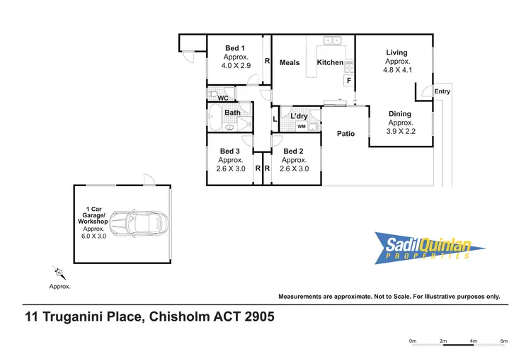 Floorplan of Homely house listing, 11 Truganini Place, Chisholm ACT 2905