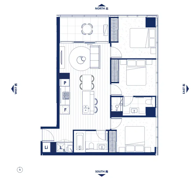 Floorplan of Homely apartment listing, 805a/845 Whitehorse Road, Box Hill VIC 3128