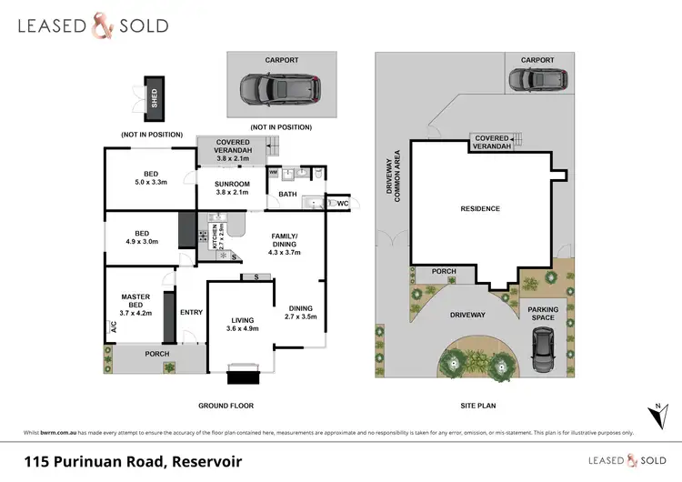 Floorplan of Homely house listing, 115 Purinuan Road, Reservoir VIC 3073