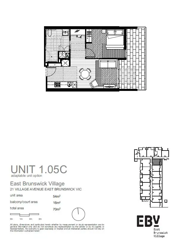 Floorplan of Homely apartment listing, 125C/21 Village Avenue, Brunswick East VIC 3057