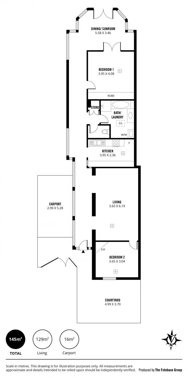 Floorplan of Homely house listing, 1 Kneebone Street, Hyde Park SA 5061