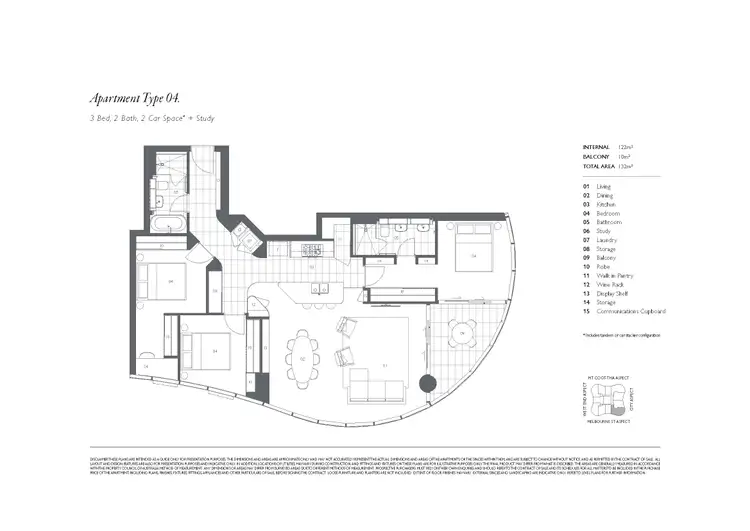 Floorplan of Homely apartment listing, 1304/15 Manning Street, South Brisbane QLD 4101
