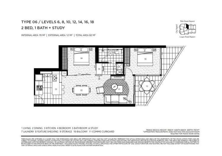 Floorplan of Homely apartment listing, 806/62 Logan Road, Woolloongabba QLD 4102