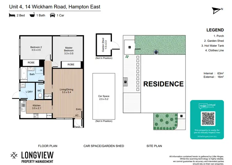 Floorplan of Homely apartment listing, 4/14 Wickham Road, Hampton VIC 3188