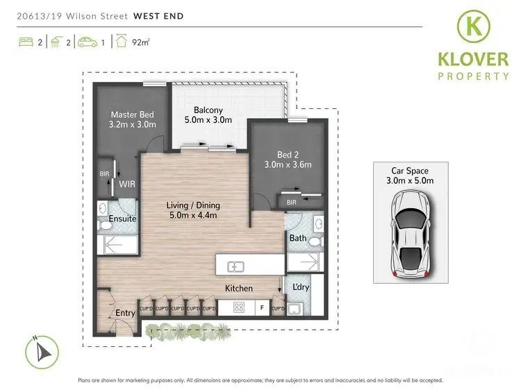 Floorplan of Homely apartment listing, 20613/19 Wilson St, West End QLD 4101
