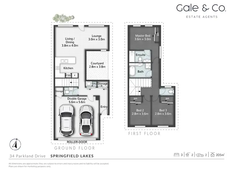 Floorplan of Homely house listing, 34 Parkland Drive, Springfield Lakes QLD 4300