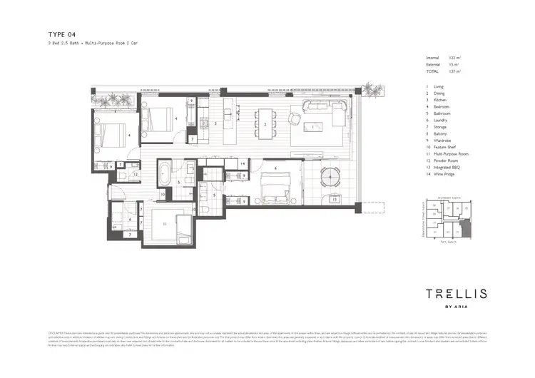 Floorplan of Homely apartment listing, 804/20 Edmondstone Street, South Brisbane QLD 4101