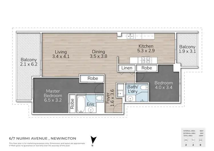 Floorplan of Homely unit listing, 6/7 Nurmi Ave, Newington NSW 2127