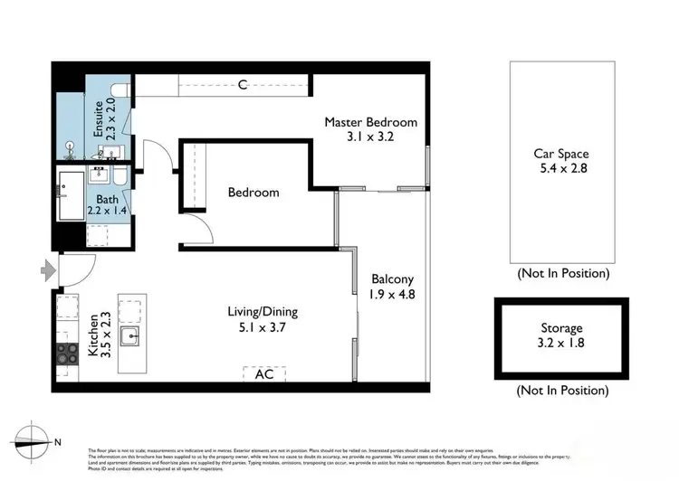 Floorplan of Homely apartment listing, 411/20 Burnley Street, Richmond VIC 3121