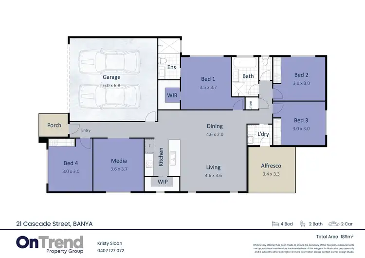 Floorplan of Homely house listing, 21 Cascade Street, Banya QLD 4551
