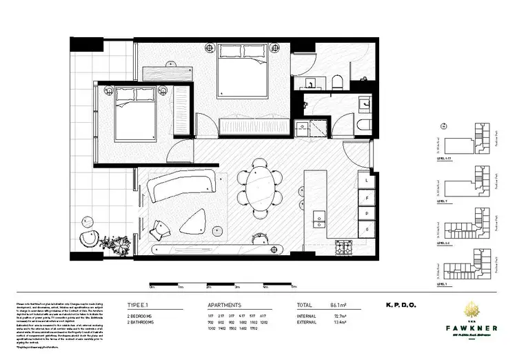 Floorplan of Homely apartment listing, 1602/499 St Kilda Rd, Melbourne VIC 3004