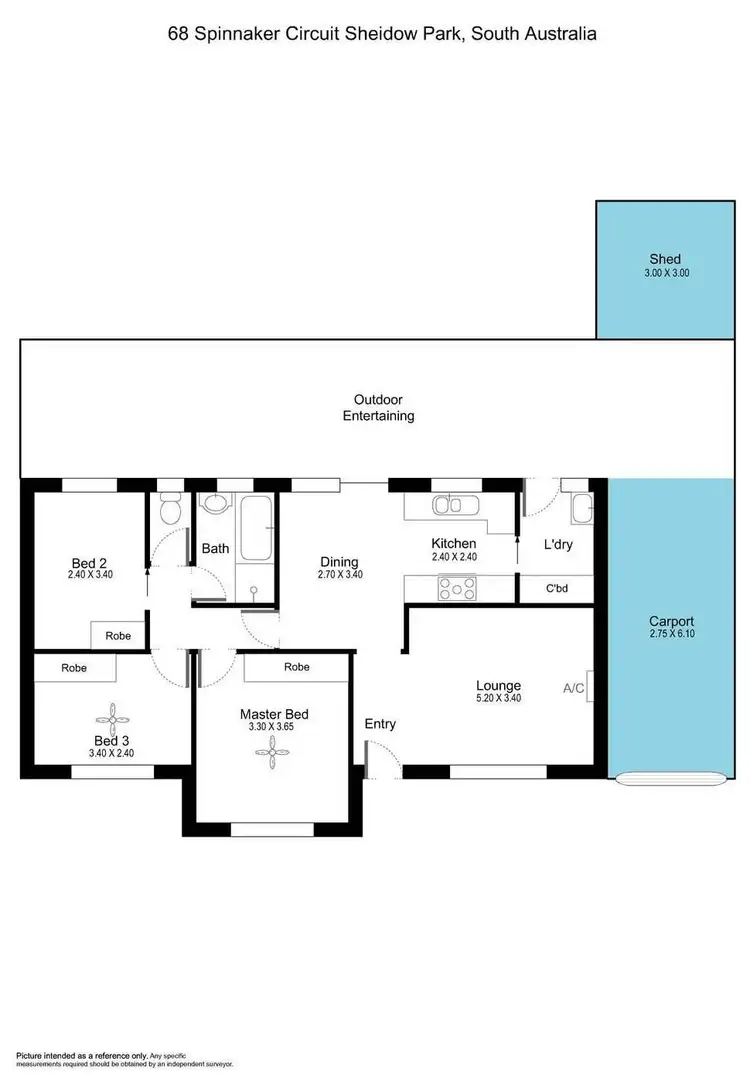 Floorplan of Homely house listing, 68 Spinnaker Circuit, Sheidow Park SA 5158