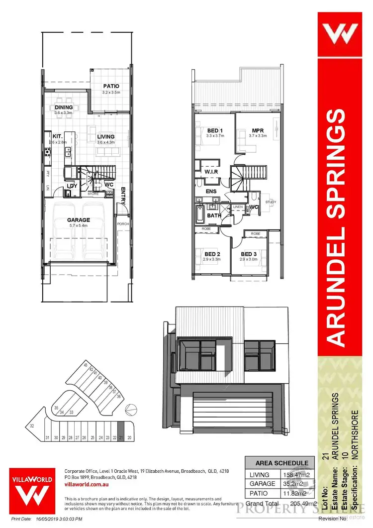 Floorplan of Homely house listing, 21/2 Flametree, Arundel QLD 4214
