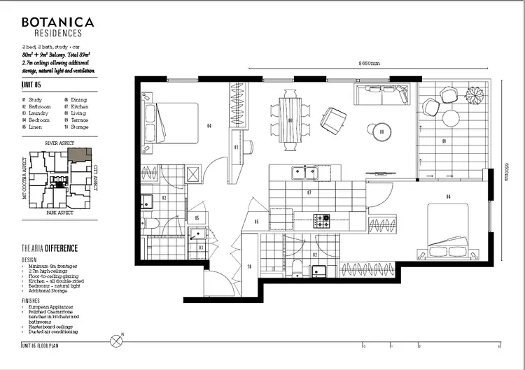 Floorplan of Homely apartment listing, 1205/4 Edmondstone Street, South Brisbane QLD 4101