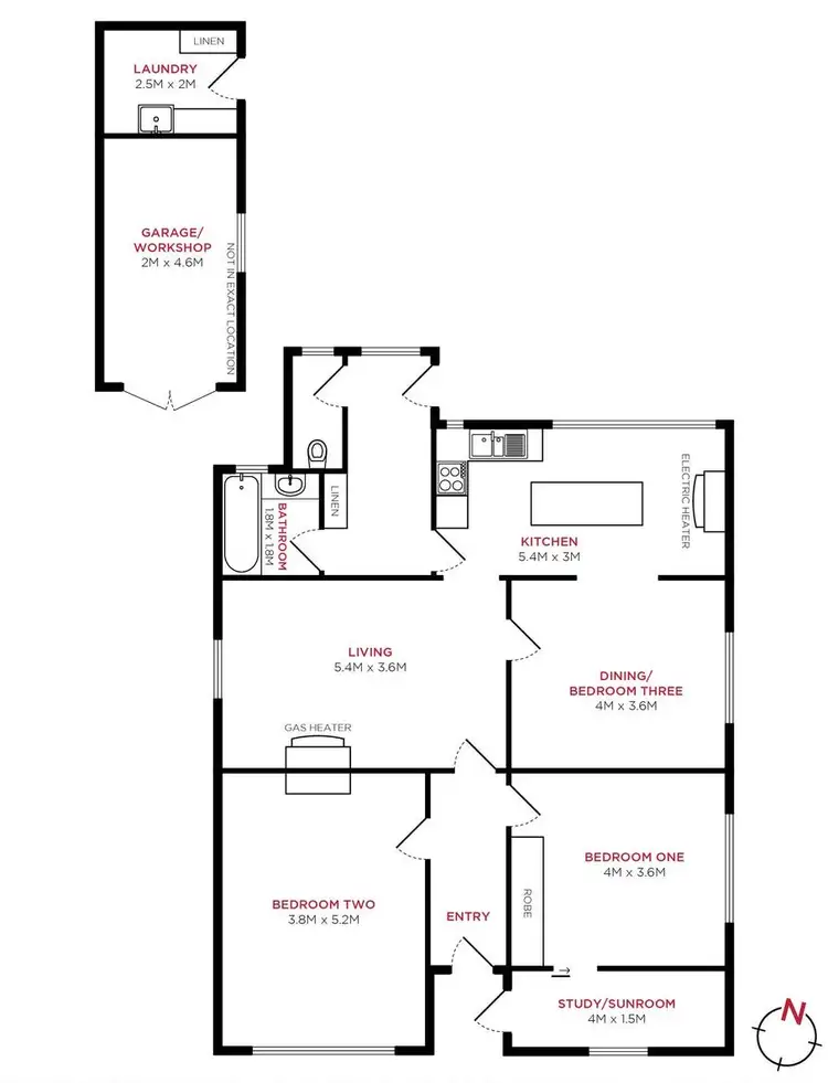 Floorplan of Homely house listing, 2 Evans Street, Invermay TAS 7248