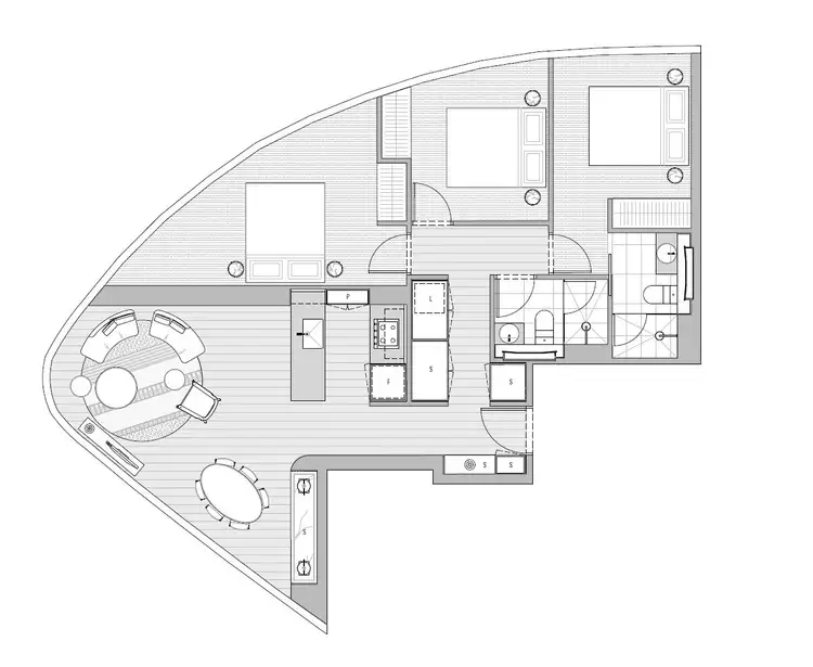 Floorplan of Homely apartment listing, 7110/228 La Trobe Street, Melbourne VIC 3000