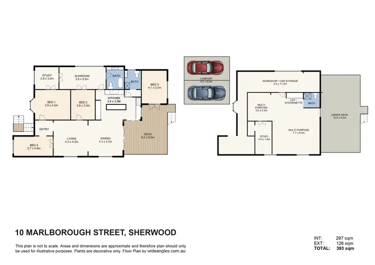 Floorplan of Homely house listing, 10 Marlborough Street, Sherwood QLD 4075