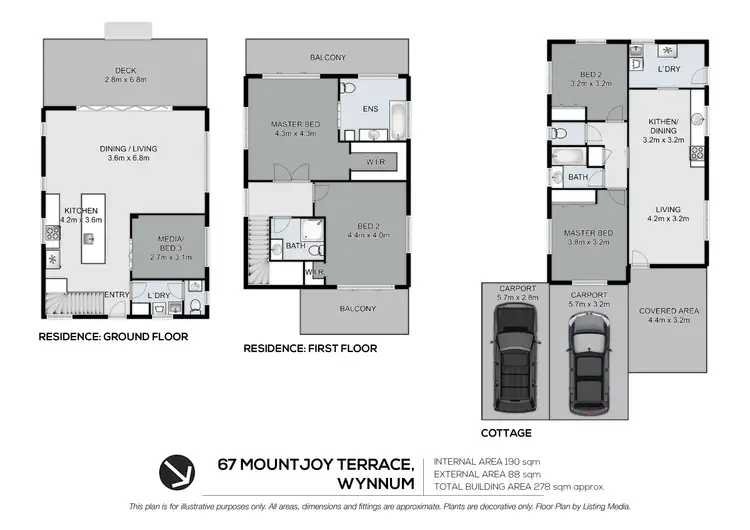 Floorplan of Homely house listing, 67 Mountjoy Terrace, Wynnum QLD 4178