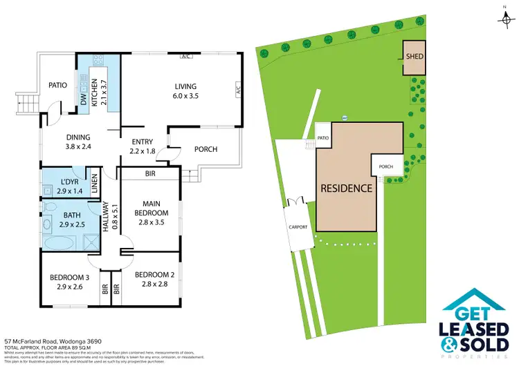 Floorplan of Homely house listing, 57 McFarland Rd, Wodonga VIC 3690