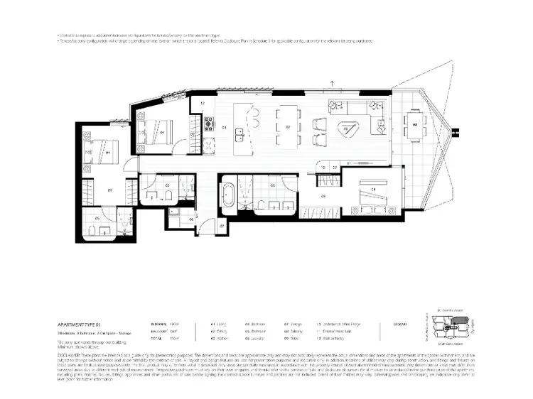Floorplan of Homely apartment listing, 1701/66 Hope Street, South Brisbane QLD 4101