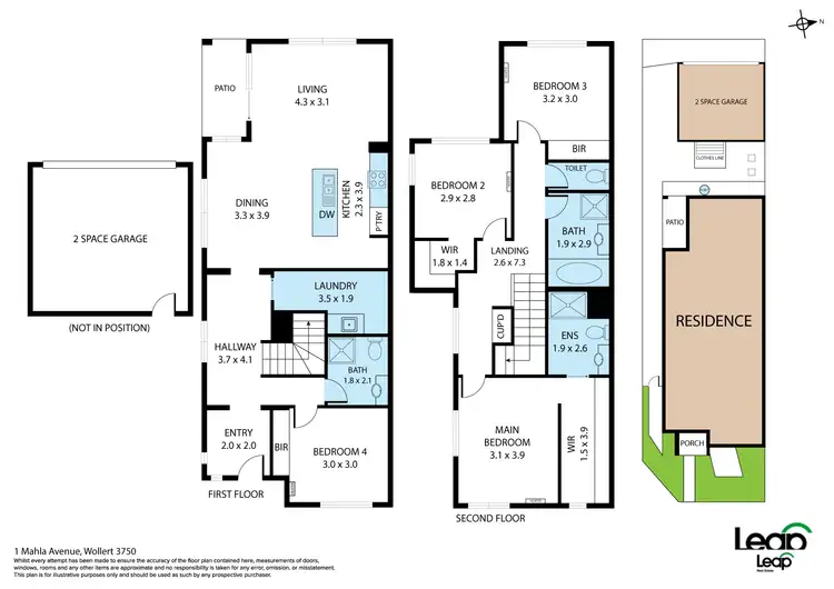 Floorplan of Homely townhouse listing, 1 Mahla Avenue, Wollert VIC 3750
