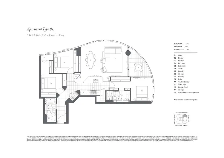 Floorplan of Homely apartment listing, 1101/15 Manning Street, South Brisbane QLD 4101
