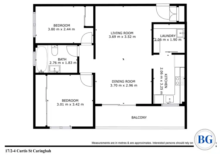 Floorplan of Homely apartment listing, 17/2-4 Curtis Street, Caringbah NSW 2229