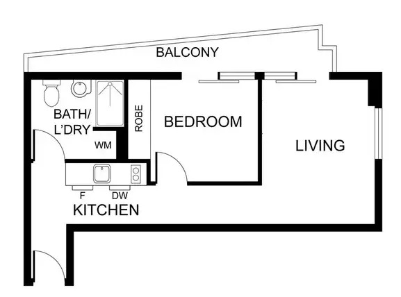 Floorplan of Homely apartment listing, 1132/572 St Kilda Road, Melbourne VIC 3004
