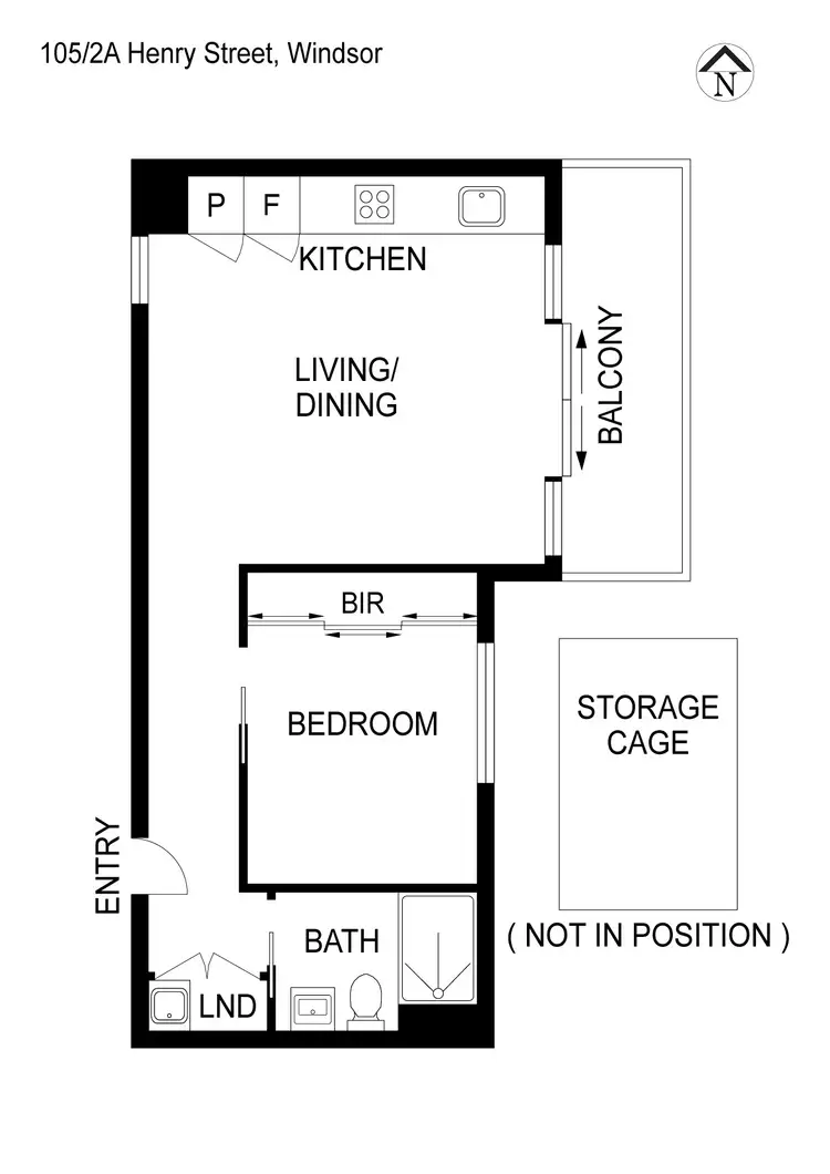 Floorplan of Homely apartment listing, 105/2A Henry Street, Windsor VIC 3181