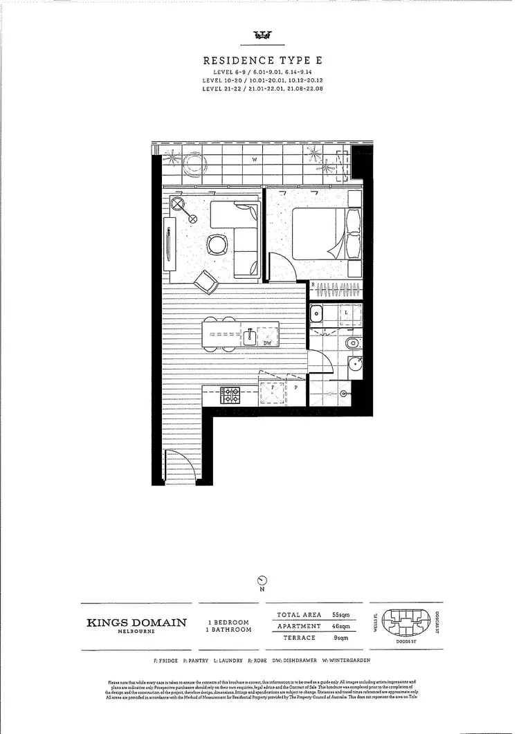 Floorplan of Homely apartment listing, 1311/68-70 Dorcas Street, Southbank VIC 3006