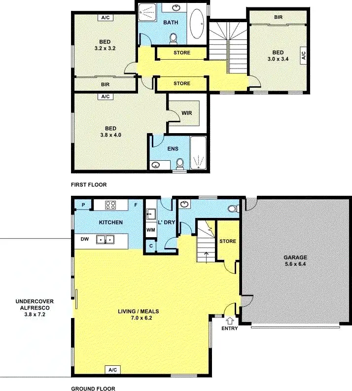 Floorplan of Homely townhouse listing, 2/10 Loveridge Way, South Morang VIC 3752