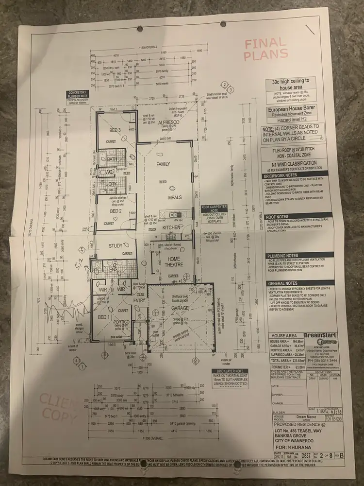 Floorplan of Homely house listing, 26 Teasel Way, Banksia Grove WA 6031