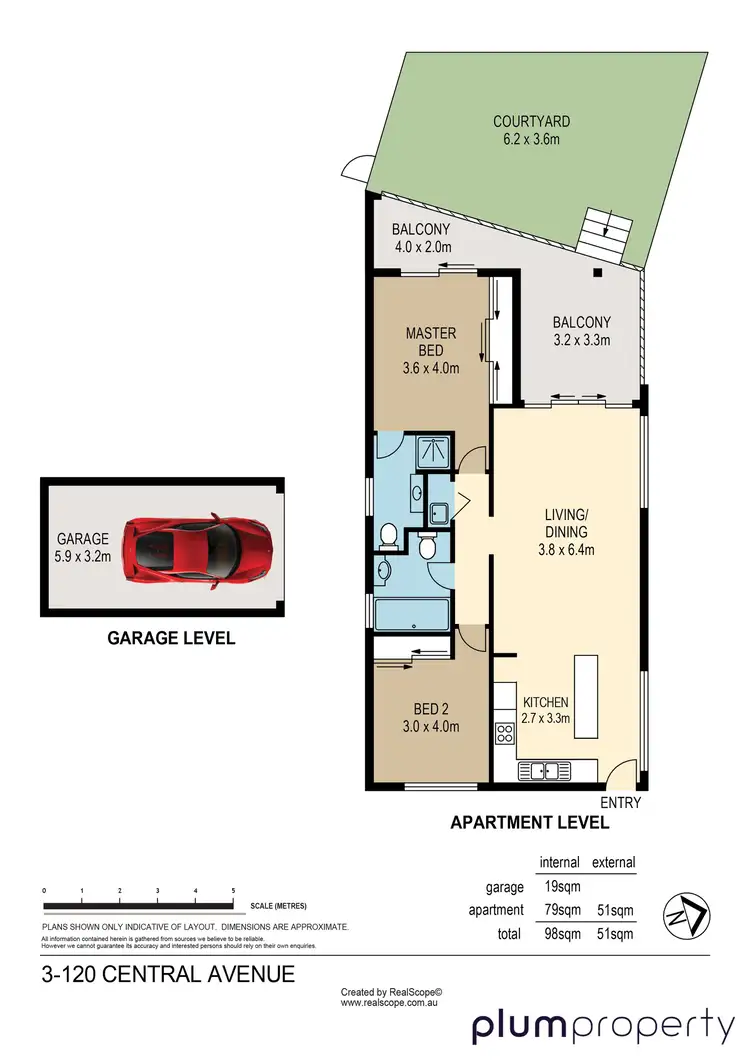 Floorplan of Homely unit listing, 3/120 Central Avenue, Indooroopilly QLD 4068