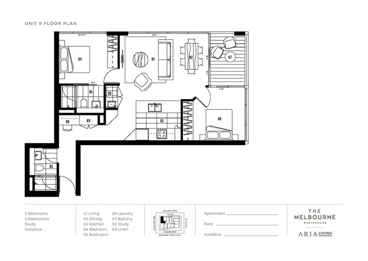 Floorplan of Homely apartment listing, 1309/111 Melbourne Street, South Brisbane QLD 4101