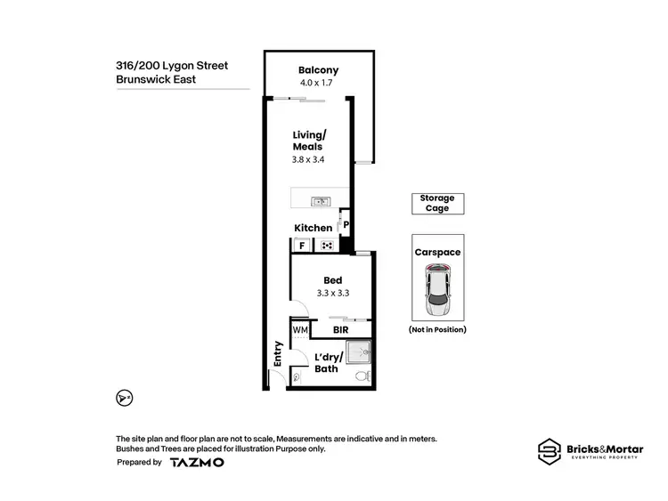 Floorplan of Homely apartment listing, 316/200 Lygon Street, Brunswick East VIC 3057