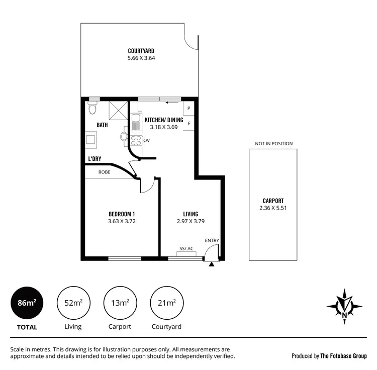 Floorplan of Homely unit listing, Unit 6, 235 Tapleys Hill Road, Seaton SA 5023