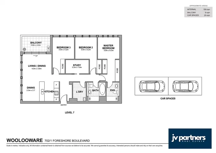 Floorplan of Homely apartment listing, 702/1 FORESHORE BOULEVARD, Woolooware NSW 2230