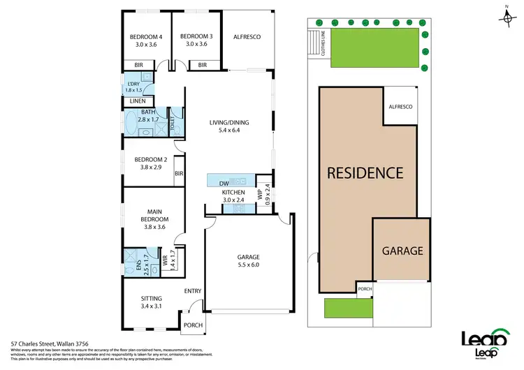 Floorplan of Homely house listing, 57 Charles Street, Wallan VIC 3756