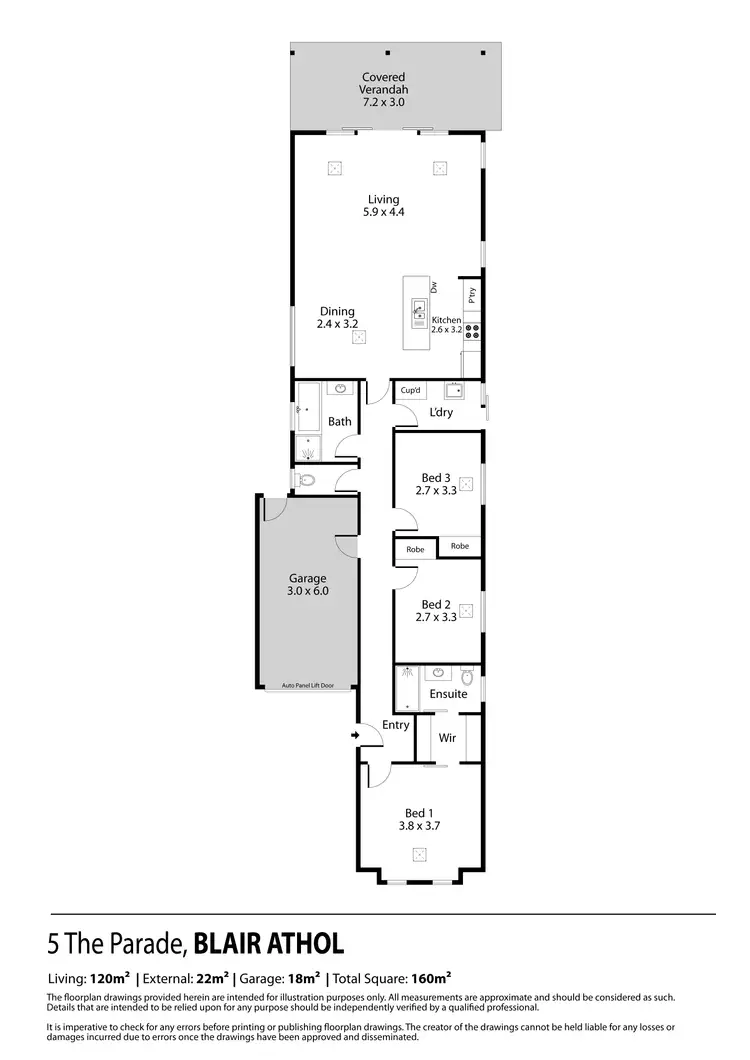 Floorplan of Homely house listing, 5 The Parade, Blair Athol SA 5084