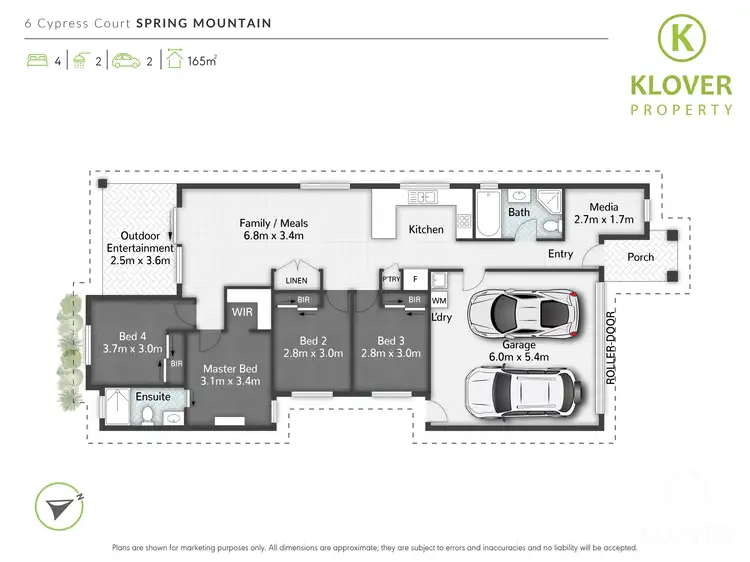 Floorplan of Homely house listing, 6 Cypress Court, Spring Mountain QLD 4300