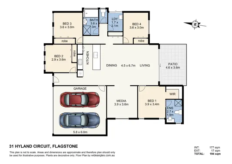 Floorplan of Homely house listing, 31 Hyland Circuit, Flagstone QLD 4280