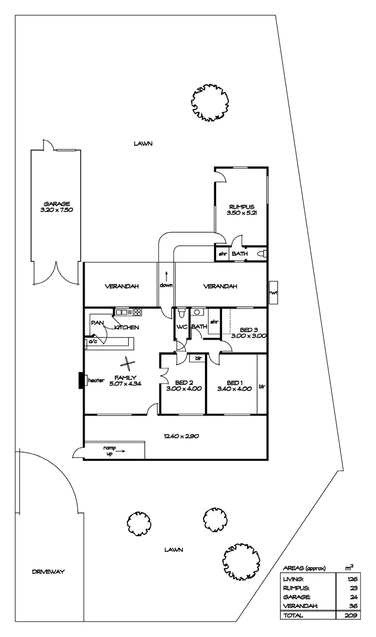 Floorplan of Homely house listing, 28 North Avenue, Northfield SA 5085