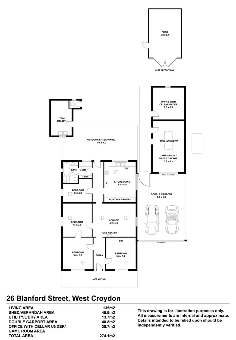 Floorplan of Homely house listing, 26 Blanford Street, West Croydon SA 5008