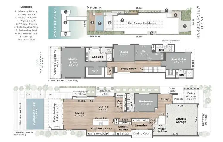 Floorplan of Homely house listing, 5039 Harbourview Drive, Hope Island QLD 4212